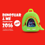 NOHOO Kid Stegosaurus Design Children Boy Travel School Bag Beg Sekolah Bags A4