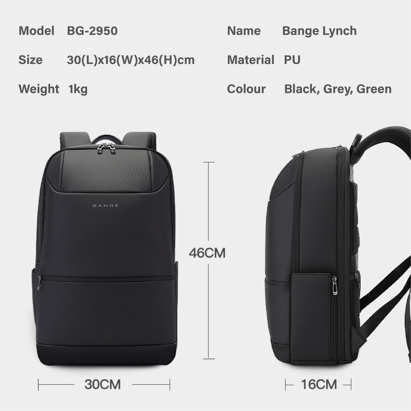 Bange Lynch Laptop Backpack Business Travel Big Capacity Laptop Backpack (15.6")