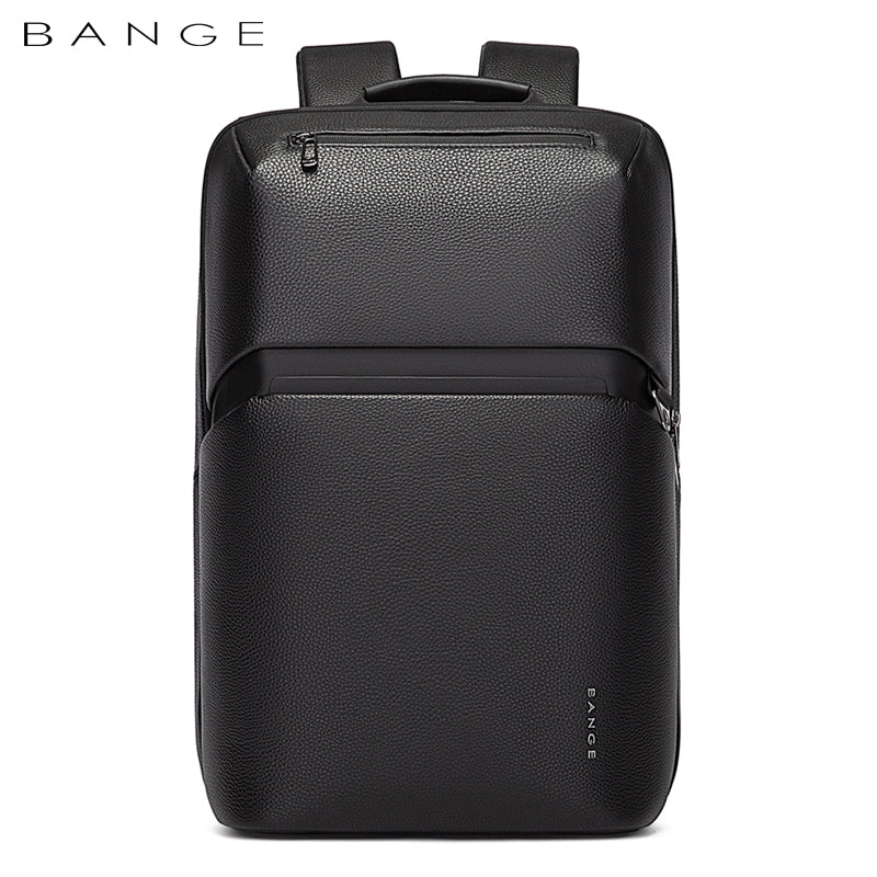 Bange Trippiez Laptop Backpack Genuine Real Leather Business Travel Laptop Backpack (15.6")