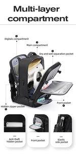 Bange Blaze Laptop Backpack Multi-Compartment Water Resistant Business Travel Laptop backpack (15.6”)