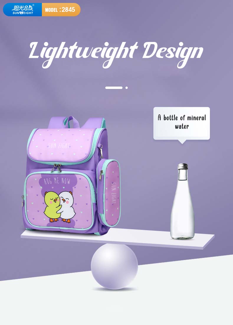 SunEight Lightz School Backpack Lightweight Big Capacity Beg Sekolah