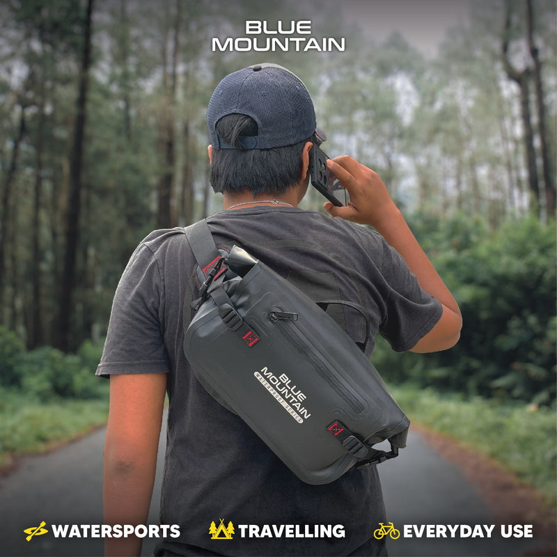 Blue Mountain WetWild 5L Dry Sling Bag Outdoor Sports Splashproof Travel Backpack Adjustable Shoulder Strap