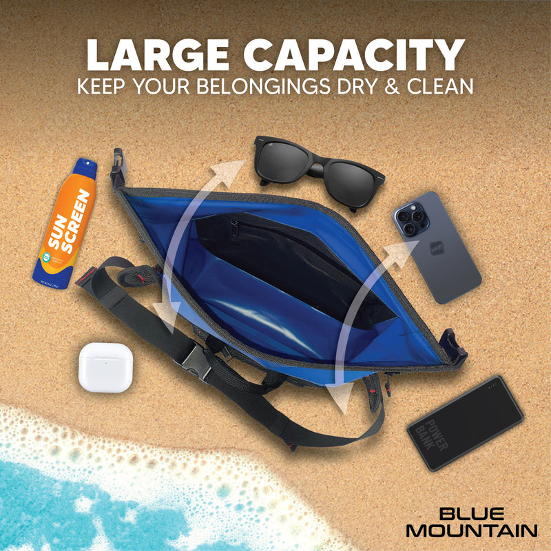 Blue Mountain WetWild 5L Dry Sling Bag Outdoor Sports Splashproof Travel Backpack Adjustable Shoulder Strap
