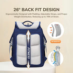 binbes® by SunEight Smartz Ergonomic Spine Protection Primary School Bag with 26° Back Fit