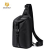 Golden Wolf Duos Anti-Theft Zipper Crossbody Travel Light Weight Sling Bag (7.9")