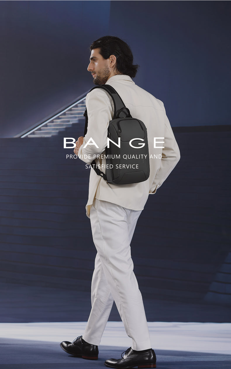 Bange i-Mez Sling Bag Water-Resistant Multi Compartment Crossbody Bag (9.7")