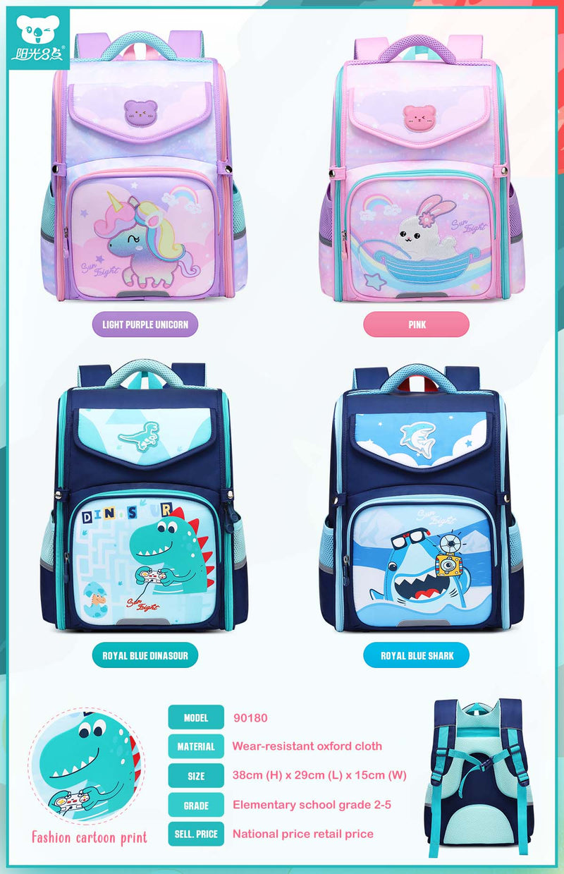 SunEight Trives School Backpack Unisex Beg Sekolah