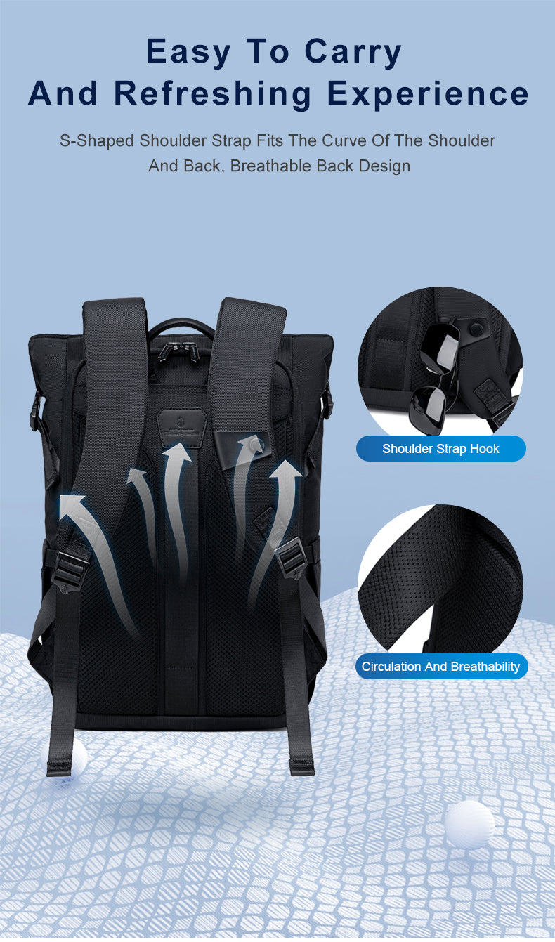Arctic Hunter i-Braverz Multicompartment Laptop Backpack Business Travel Laptop Bag (15.6")