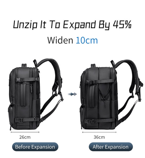 Arctic Hunter i-AirLess Pro Airpack Multi Compartment Laptop Backpack Business Travel Laptop Bag (15.6")