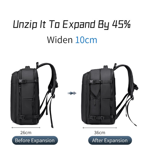 Arctic Hunter i-Vacura Airpack Multi Compartment Laptop Backpack Business Travel Laptop Bag (15.6")