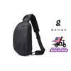 Bange Nomad Men Anti-theft Lock Sling Bag Fashion Chest Pack Waterproof USB Crossbody Bag (9.5" tablet)