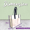 [FREE letak nama & Twilly] Bag2u Shoulderz Canvas Bag Multi Compartment Sopping Bag Tote Bag Simple Design Trendz Personalise