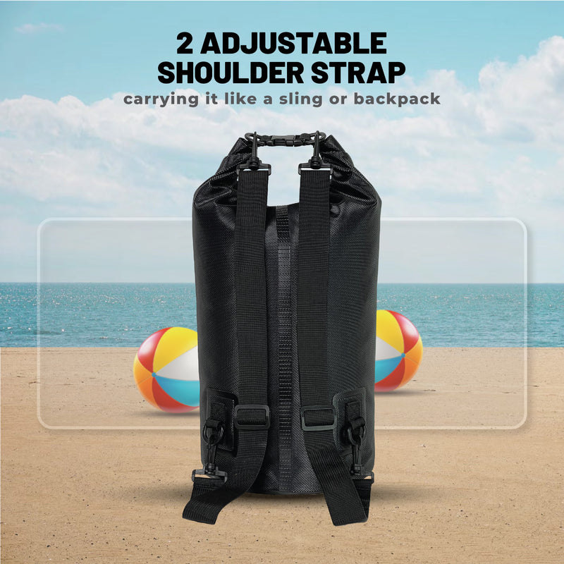 Blue Mountain 10L/20L Dry Bag Outdoor Sports Splashproof Travel Sling Backpack Adjustable Shoulder Strap
