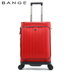 Bange i-Albertz 20" Microfiber Trolley Suitcases Luggage Hand Trolley Hard Case Bag TSA Lock (17")