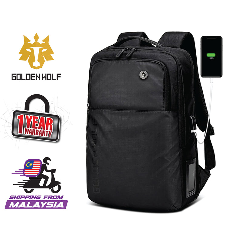 Golden Wolf Thunder Backpack (15.6" Laptop)