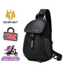 Golden Wolf Frontier Anti-Theft Zipper Crossbody Travel Light Weight Sling Bag
