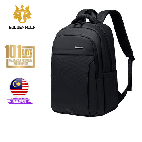 Golden Wolf Technoz Ultra Light Travel Multicompartment Business Student Laptop Backpack (15.6")