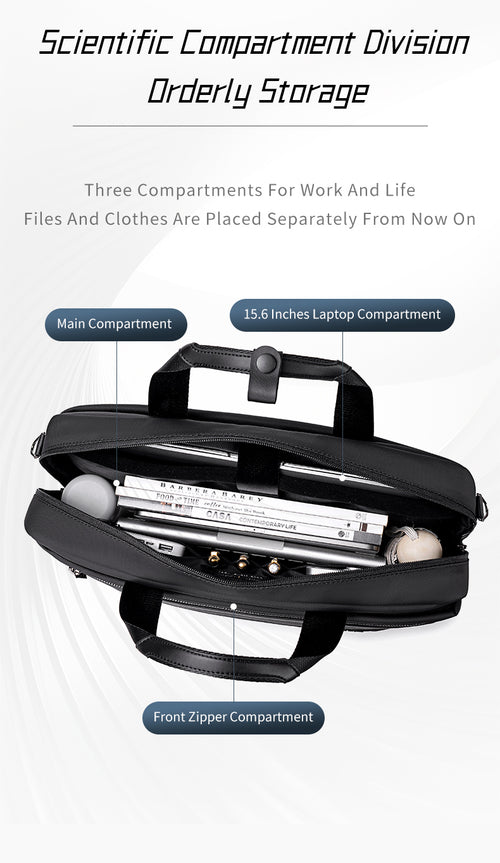 Arctic Hunter i-Crown Light Weight Multi Compartment Laptop Briefcase (15.6")