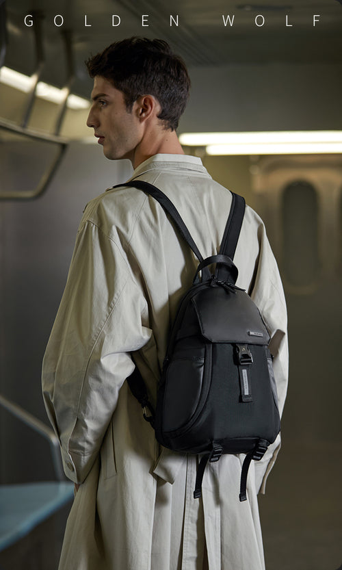 Golden Wolf Frontier Anti-Theft Zipper Crossbody Travel Light Weight Sling Bag