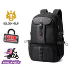 Golden Wolf Trax Multi Compartment Big Capacity Laptop Backpack (17")