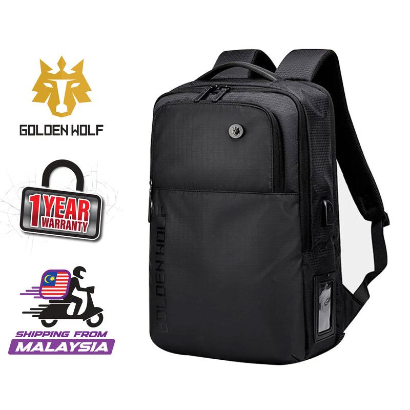 Golden Wolf Thunder Backpack (15.6" Laptop)