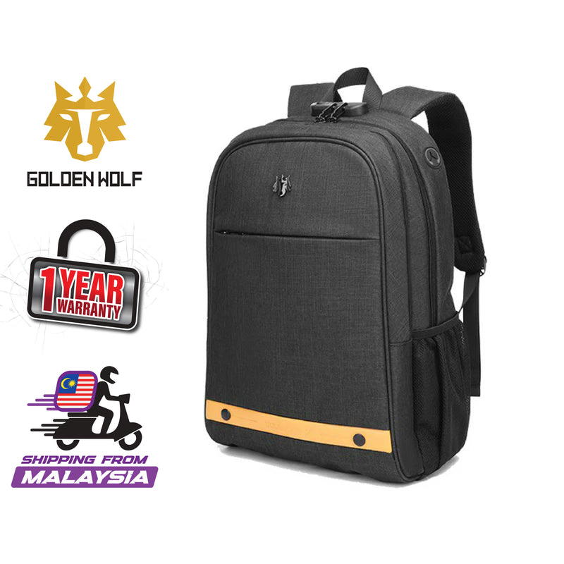 Golden Wolf Trident Backpack (15.6" Laptop)