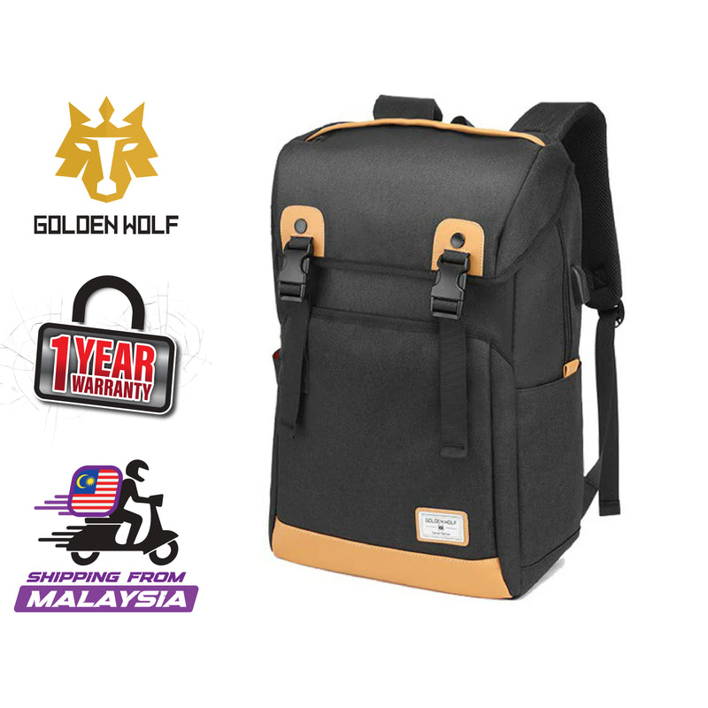 Golden Wolf Pegasus Backpack (17" Laptop)