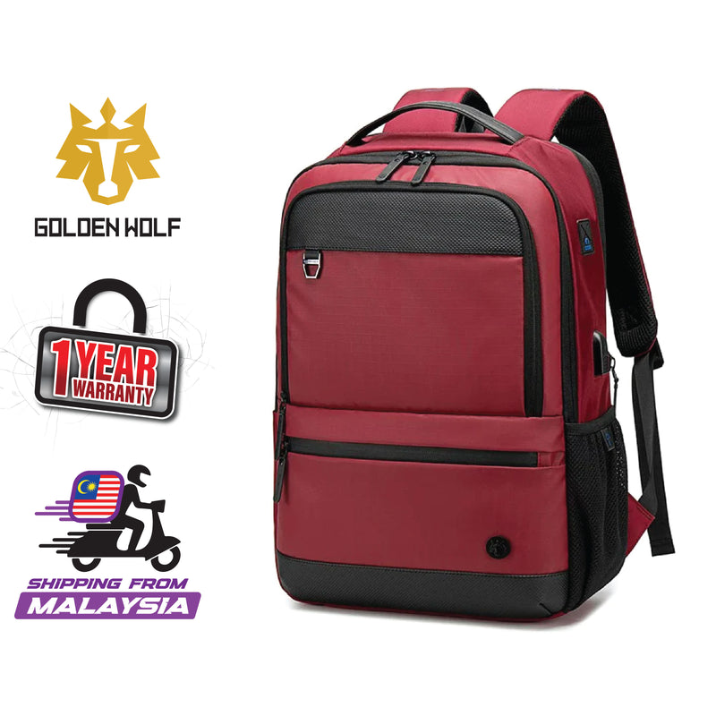 Golden Wolf Phase Backpack (15.6" Laptop)