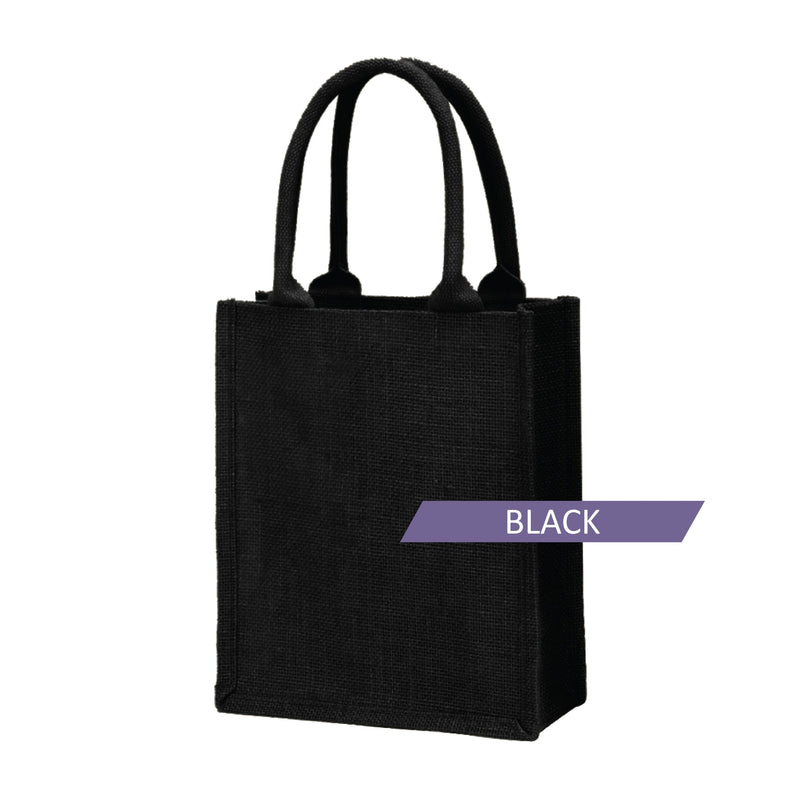 Bag2u A4 Size Jute Material Tote Bags 10 Colors EasyCarry multiple colors Big Capacity