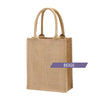 [FREE letak nama & Twilly] A4 Jute Bag Plain Tote Bag Color Handle Jute Bag Natural Material cantik cantik personalise