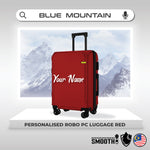 Blue Mountain 20"/24" Personalised Robo PC Trolley Suitcases Luggage Hand Trolley Hard Case Bag TSA Lock Letak Nama