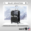 Blue Mountain 20"/24" Personalised Tracer Expandable PC + ABS Hard Case Trolley Suitcases Luggage Hand Bag Lock Letak Nama