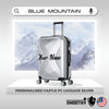 Blue Mountain 20"/24" Personalised Castle PC Hard Case Trolley Suitcases Luggage Hand Bag TSA Lock Letak Nama