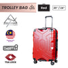 Blue Mountain 20"/24" Tracer Expandable PC + ABS Hard Case Trolley Suitcases Luggage Hand Bag Lock