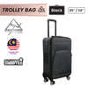 Blue Mountain 20"/24" Trunk Polyester Oxford Case Luggage Hand Bag Lock Trolley Suitcases