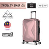 Blue Mountain 20"/24" Castle PC Hard Case Trolley Suitcases Luggage Hand Bag TSA Lock