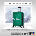 Blue Mountain 20"/24" Personalised Castle PC Hard Case Trolley Suitcases Luggage Hand Bag TSA Lock Letak Nama