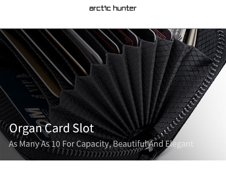 Arctic Hunter I-Earnz Card Holder 10 slots Men Wallet Credit Card Genuine Quality