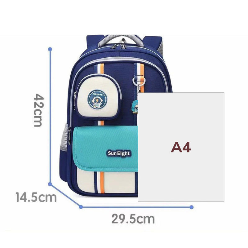 SunEight Lookz Ergonomic Spine Protection Primary School Bag