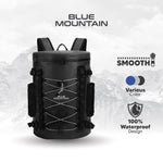 Blue Mountain 40L Tarpaulin Backpack Dry Bag Outdoor Sports Splashproof Travel Laptop Bag Adjustable