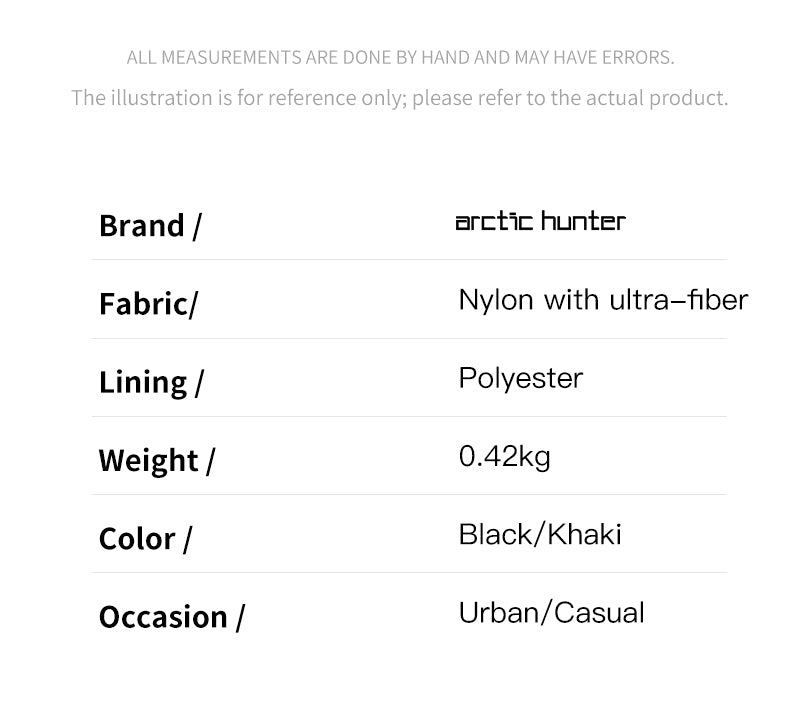 Arctic Hunter i-Creep Sling Bag Multifuncational Compact Travel Size Crossbody Light Weight Water Resistant (9.7'')