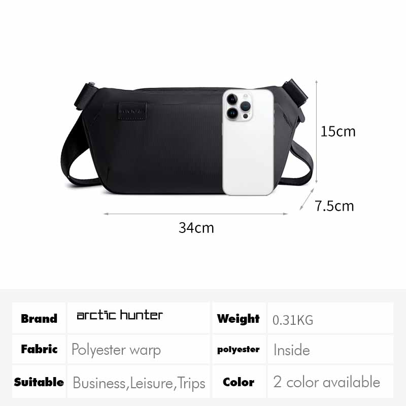 Arctic Hunter i-Metalock Crossbody Sling Bag Fashion Travel Casual Sling Bag (7.9")