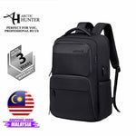 Arctic Hunter i-Flume Laptop Backpack Business Travel Stylish Trend Fashion USB Laptop Backpack (15.6")