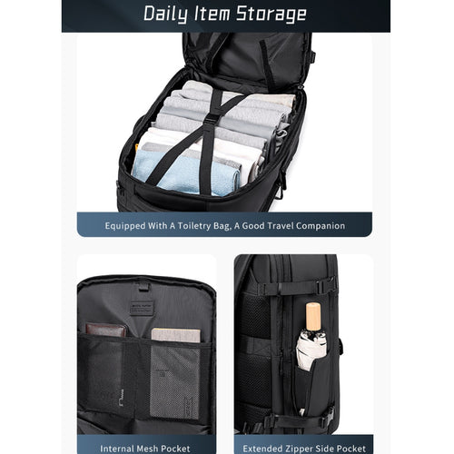 Arctic Hunter i-Flex Multi Compartment expandable Laptop Backpack Business Travel Laptop Bag (15.6")