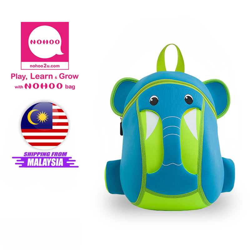 NOHOO Kid Elephant Trunk 3D Design School Bag Waterproof Preschool Backpack Bags