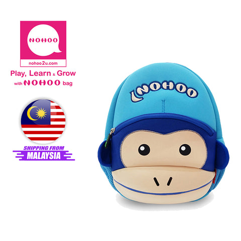 avon kids monkey and backpack NOHOO Kid Monkey (New) 3D Design Toodler Bag Waterproof Preschool Back – Bag2u Dot Com Sdn Bhd (1305991-A)