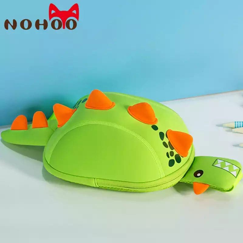 NOHOO Kid Dino Green 3D Design Children Boy Sling Crossbody Travel
