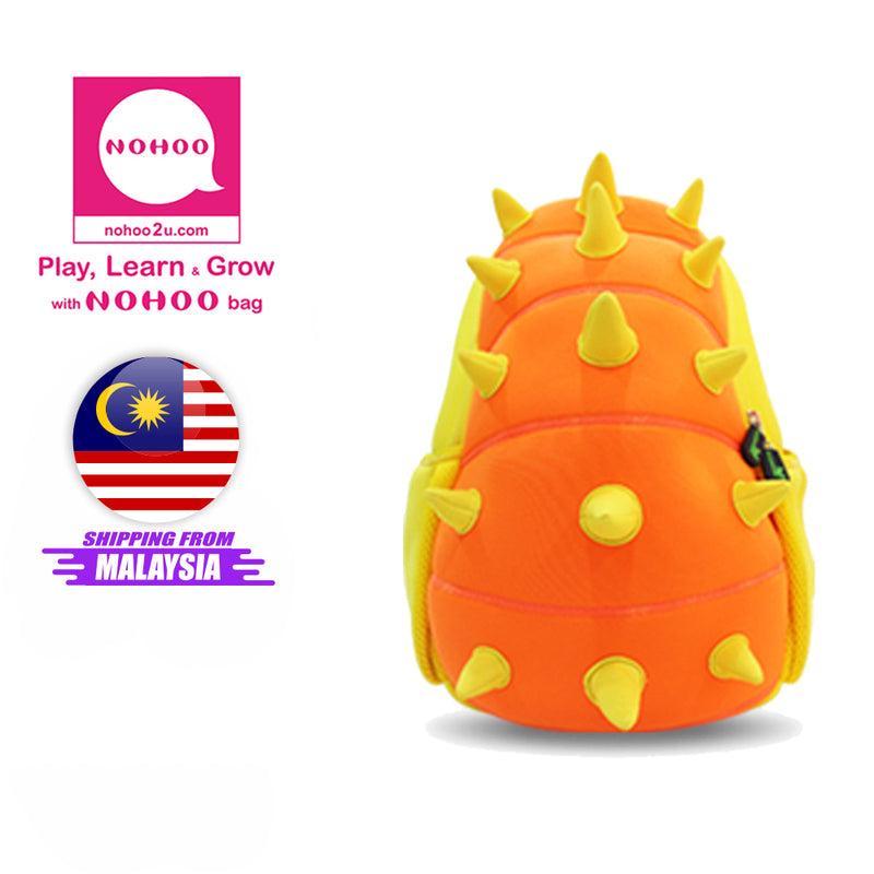 NOHOO Kid Spiky Dino Design Children Boy Travel School Bag Beg Sekolah Bags A4