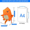 NOHOO Kid T-Rex small 3D Design School Bag Waterproof Preschool Backpack Bags Bags