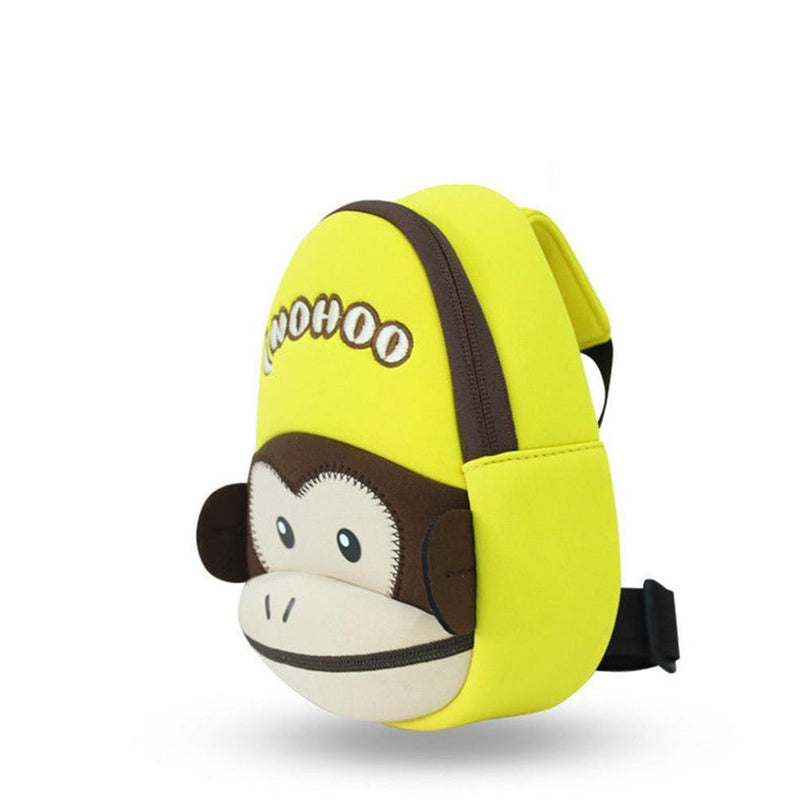 NOHOO Kid Yellow Monkey Design Children Boy Sling Crossbody Travel Preschool Bag